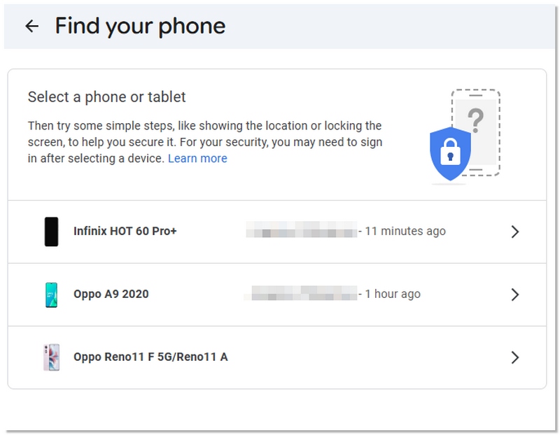 Seleccione y asegure