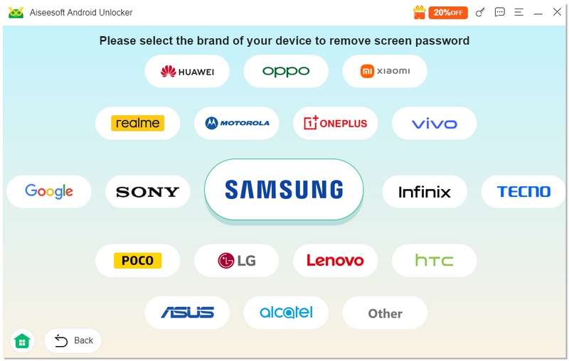 Seleccione el modelo de marca