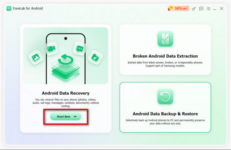 Elija la recuperación de datos de Android