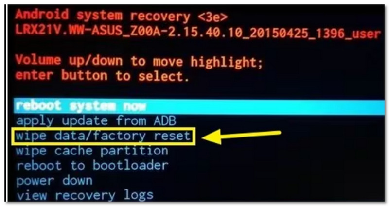 Seleccione Borrar datos