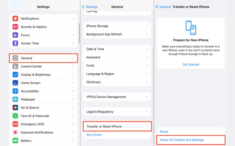 Restablecer la configuración de fábrica de tu iPhone