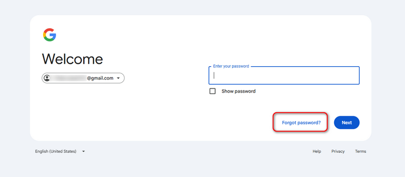 ¿Olvidaste tu contraseña de Google?