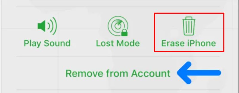 Eliminar de la cuenta