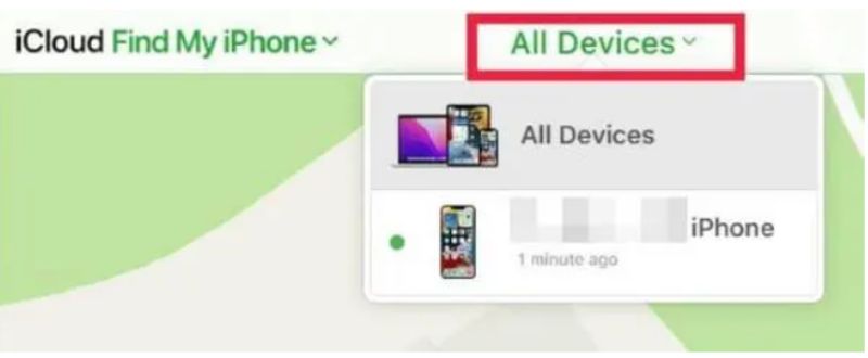 Seleccionar iPhone bloqueado