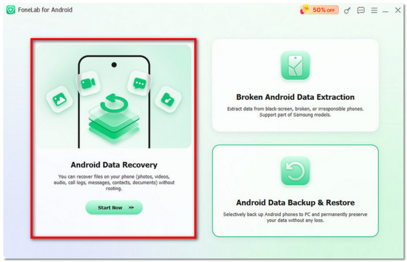 Elija la recuperación de datos de Android