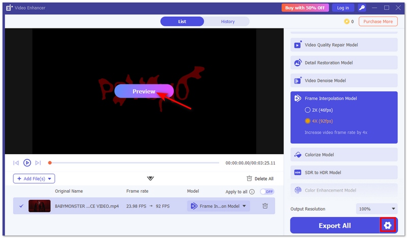 Ajustar y previsualizar