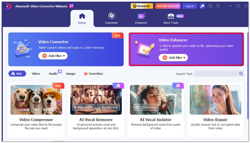 Seleccione Video Enhancer