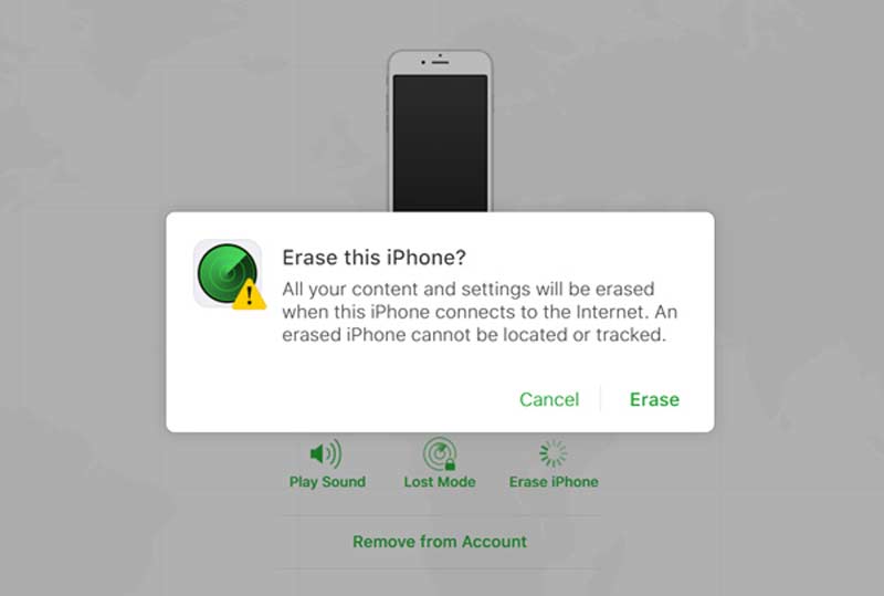 Erase This iPhone Prompt