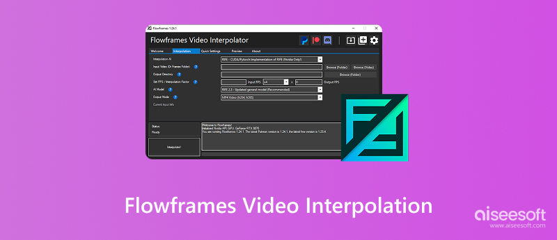 Interpolación de vídeo de FlowFrames