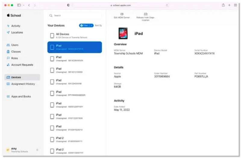 Presionar Desasignar Mdm