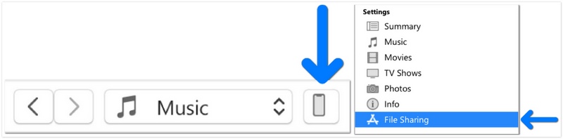 Mueva videos de PC a iPhone con iTunes File Sharing