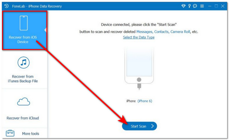 Haga clic en Iniciar escaneo