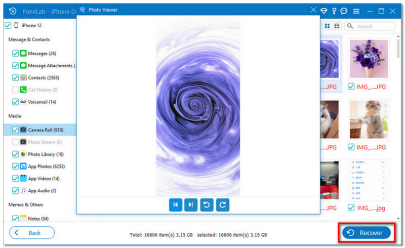 Haga clic para recuperar