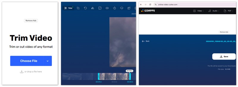 Dividir vídeo en un editor de vídeo online
