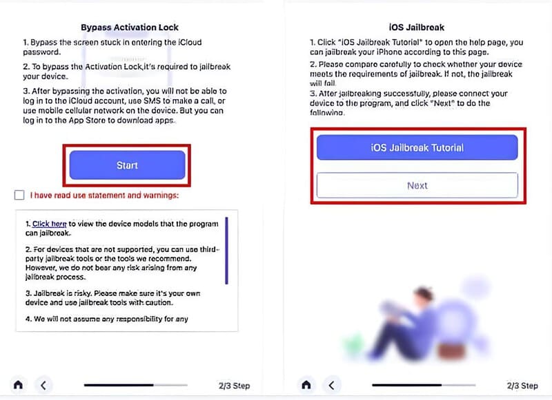 Haga clic en Inicio y Siguiente