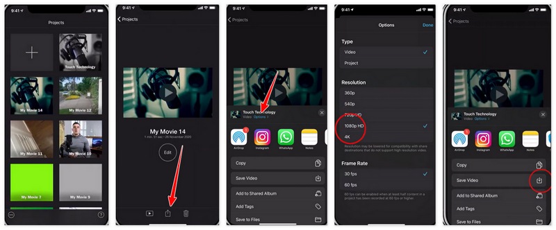 Convertir a HD en iMovie para iOS