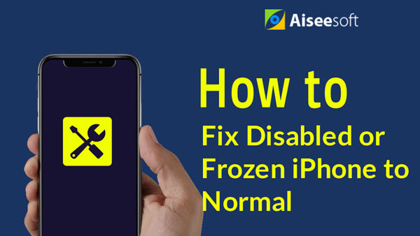 Reparación de video Deshabilitado iPhone congelado a normal